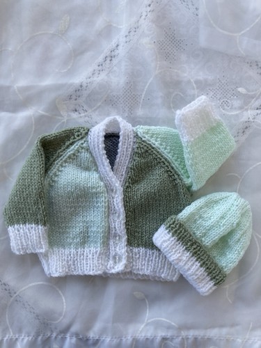 New handknitted cardigan hat - new, &