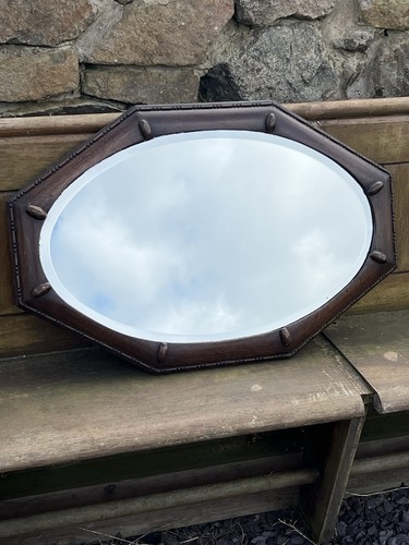 Antique edwardian wall mirror - antique,