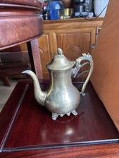 Solid Brass Tea Pot Victorian
