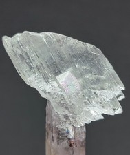 Selenite On Amethyst - Piedra