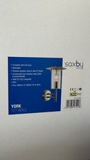Saxby 4478182 York Outdoor Wall Light Polished Steel IP44
