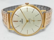 Spera Mens Gold Filled Mechanical Wind Swiss Watch. Rolled Gold Bracelet. Rare.