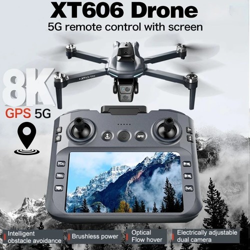 Xt606 gps drone dual - drone, 8k