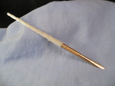 NICE ANTIQUE MOTHER OF PEARL 14ct GOLD NIB DIP PEN GRIESHABER CHICAGO 1880s