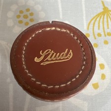 VINTAGE ORIGINAL LEATHER COLLAR STUD BOX