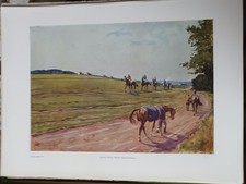 LIONEL EDWARDS - RACEHORSES ON