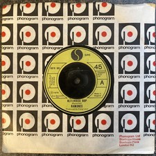 RAMONES BLITZKRIEG BOP 7” VINYL SINGLE UK 1976 1ST PRESS GREEN LABELS  VG+