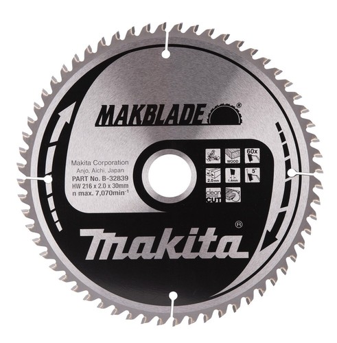 Makita 216mm tooth mitre - 60,