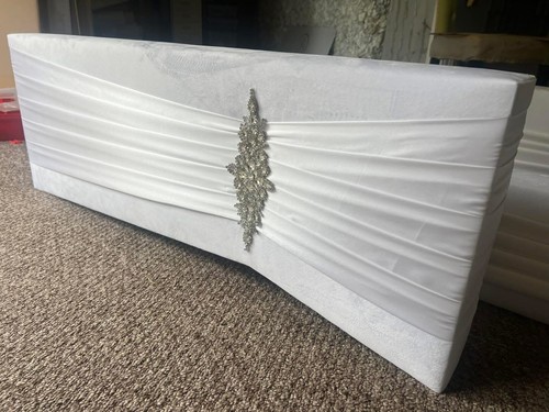Shaped white padded window - shaped,