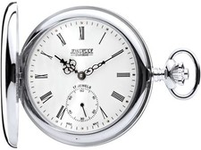 Sterling silver pocket - silver, watch