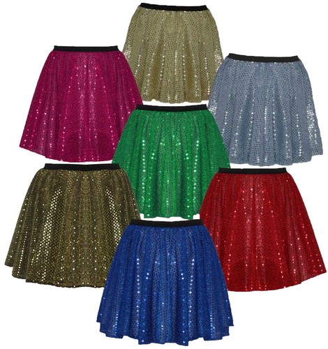 Childs length sequin skirt - length,