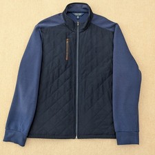 Ralph Lauren Hybrid Golf Jacket Navy Blue Quilted Mens Size XXL Pit To Pit 27"