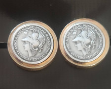 Roman Replica Coin Cufflinks - Commemorating The Battle of Marathon 490BC