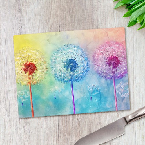 Trio beautiful dandelions - of,