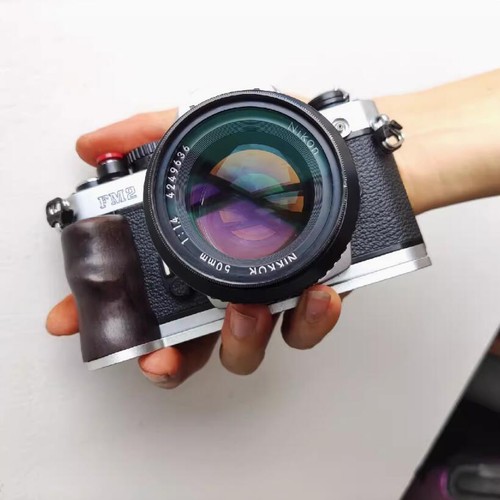 Camera wood hand - grip, with