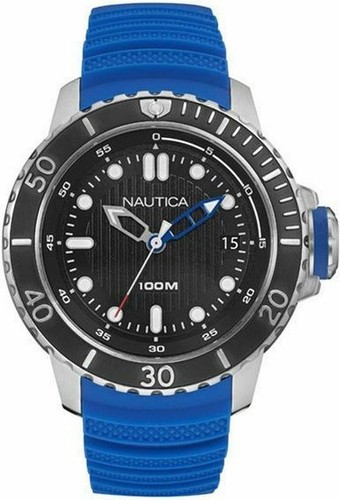 Nautica black dial - dial, diver