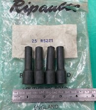 NOS Ripaults RS221 Spark Plug HT Ignition Lead Straight Rubber Boots Covers x4