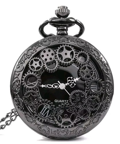 Cogs steampunk pocket watch - cogs,