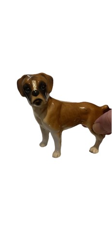 Small boxer dog figure - small, statue