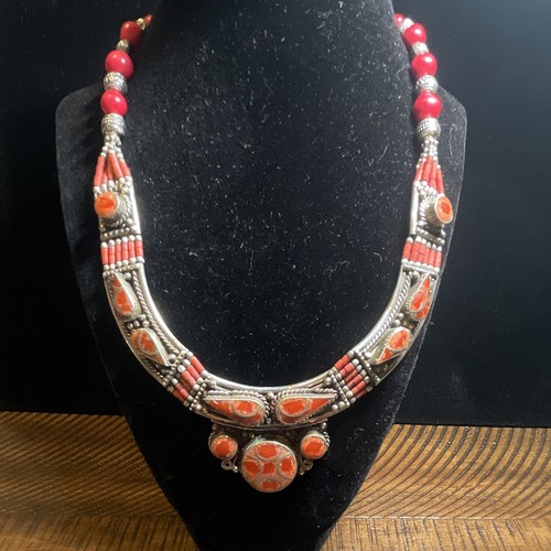 Vintage tibetan necklace - vintage, with