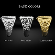 Bengal Tiger Silver Men Ring