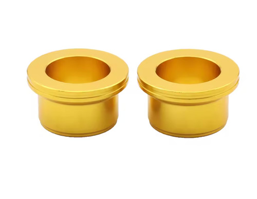 Rear wheel hub spacers gold - rear,