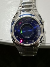 RETRO ZEON TECH SOLSUNO LED BINARY WATCH ZT0005SS FULLY WORKING @WOW@