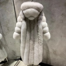 Real Fox Fur Coat Women's