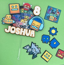 Geometry Dash Themed cake
