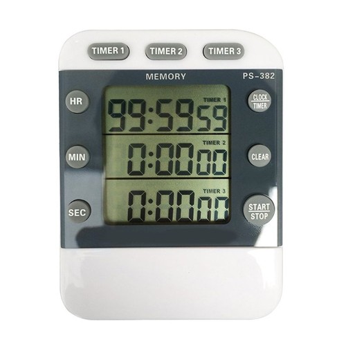 Triple kitchen timer digital - timer,