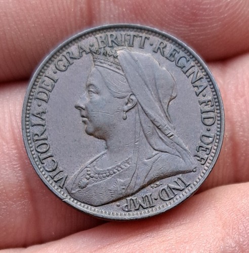 1899 victoria farthing unc - victoria, farthing...unc