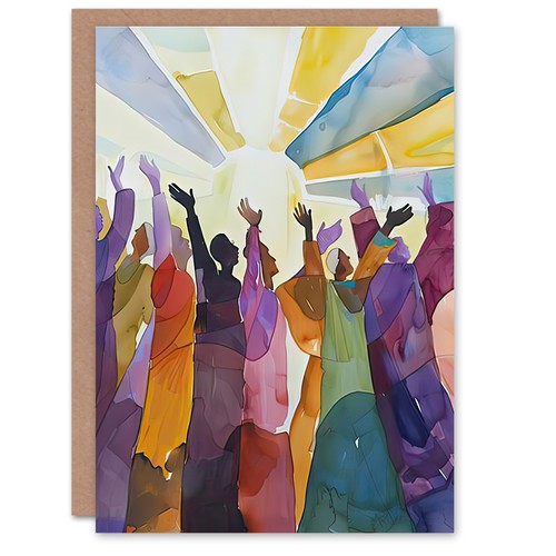 Greeting card religious choir - greeting,