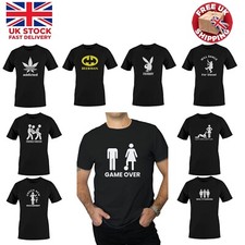 Mens T-Shirts Black Funny joke