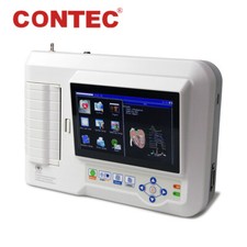 CE Touch Screen Digital 6-Channel 12-lead ECG/EKG Machine Electrocardiograph+USB