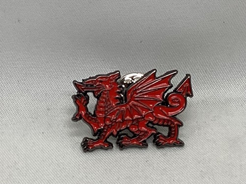 Welsh dragon pin badge - welsh,