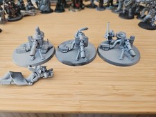Warhammer 40k Imperial Guard Astra Militarum Heavy Weapons Team Lascannon x3 OOP