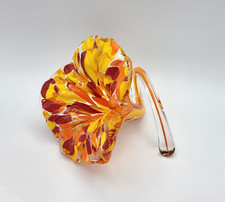 Hand Blown Art Glass Trumpet