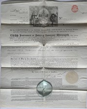 1885 Royal Exchange Assurance Policy Certificate, Homes In Bexhill East Sussex