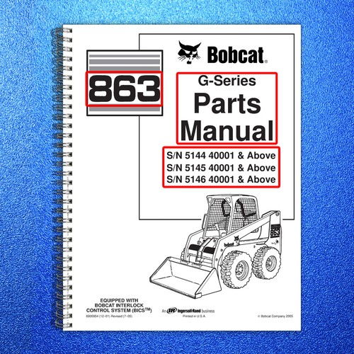 Bobcat 863 series skid - g-series, steer