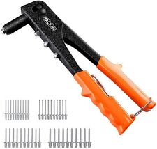 Single Hand Riveter + 40 Rivets Set 4 Heads 2.4 3.2 4.0 4.8mm Rivet Gun TACKLIFE