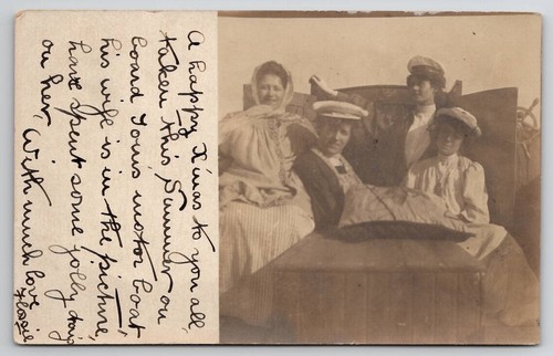 Rppc edwardian ladies sailor - rppc,