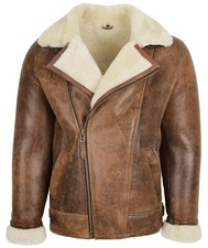 Mens Sheepskin Jacket Cross