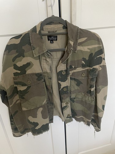 Topshop camouflage jacket - topshop,