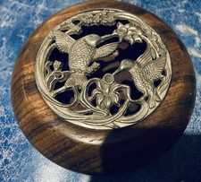 Vintage Pot Pourri Wooden Bowl