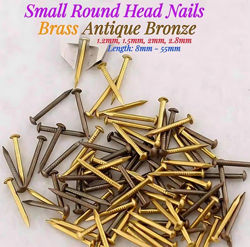 Small round head - round, nails