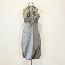 Sarah Pacini Dress Linen Beige