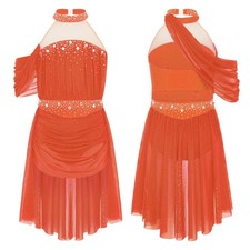 UK Girls Rhinestones Ruched