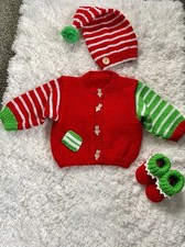 Hand Knit Baby Set