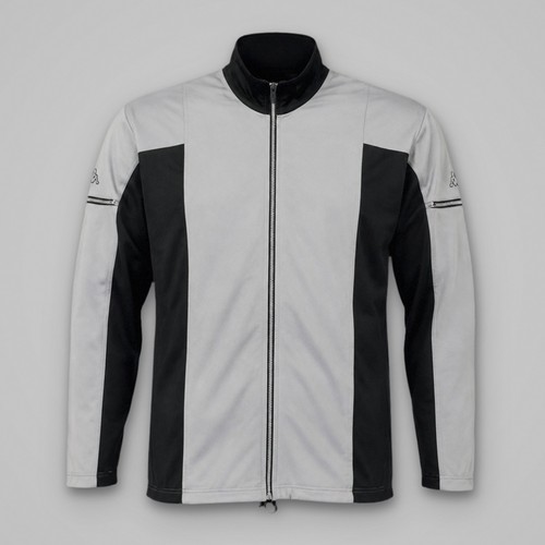 Kappa track jacket mens gray - l,