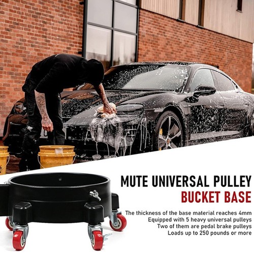 Car wash bucket pulley system - car,